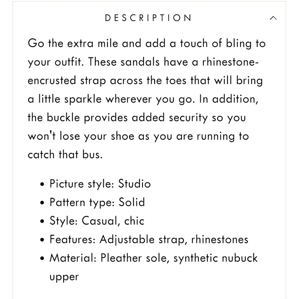 3/$30 Rhinestone Sandals - Picture 6 of 6